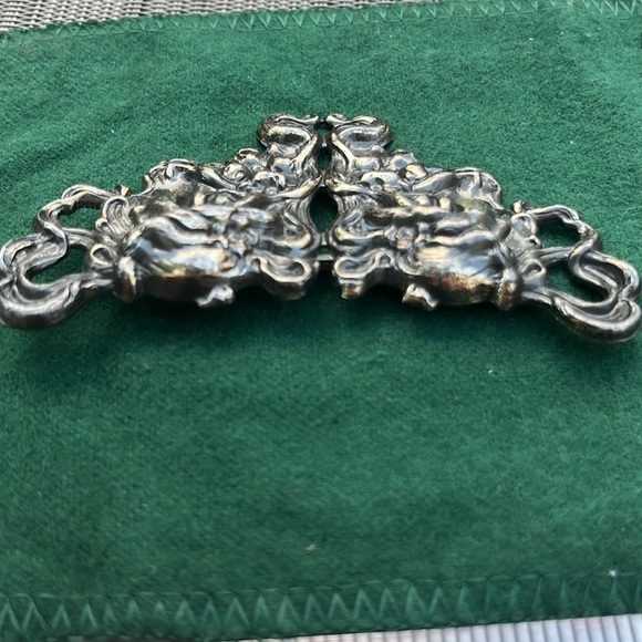 Vintage Art Nouveau Double Divas Style Pin Brooch - Picture 6 of 9